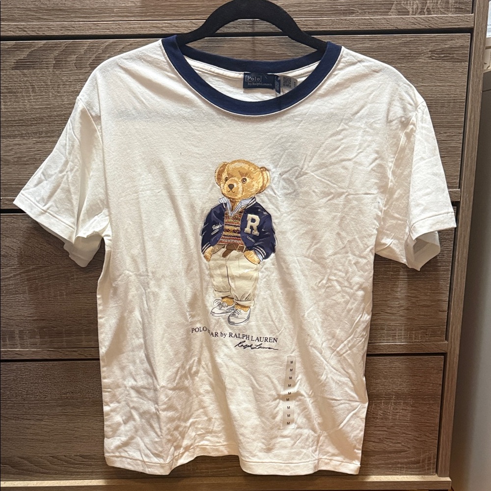 Polo by Ralph Lauren Kids White T-Shirt with Bear Design